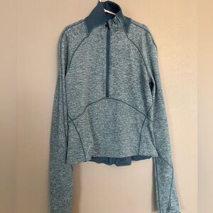 lululemon athletica Steel Blue Heather Quarter-Zip Pullover